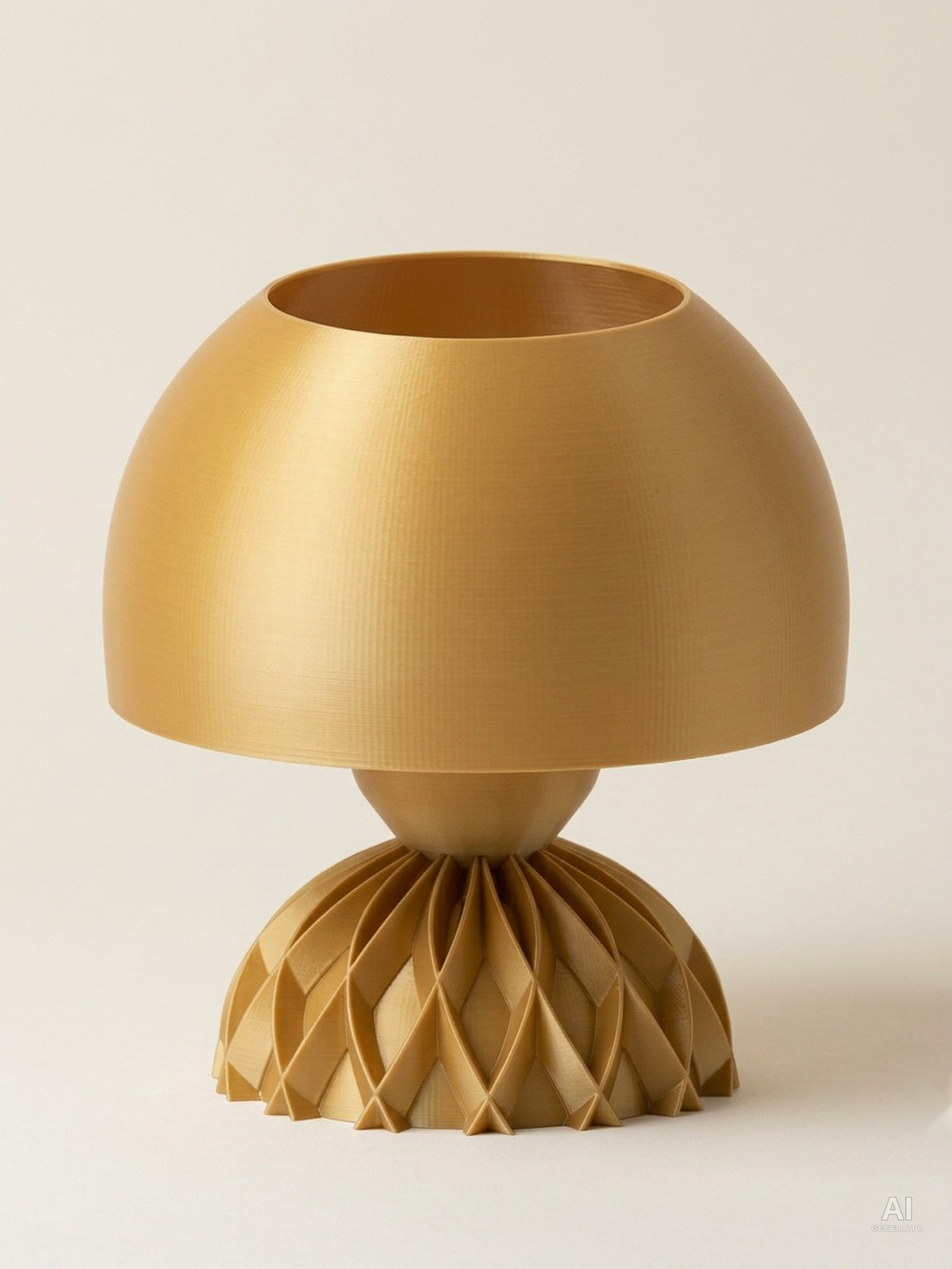 Arkan – Base e paralume da tavolo - effetto seta - Oro Silk