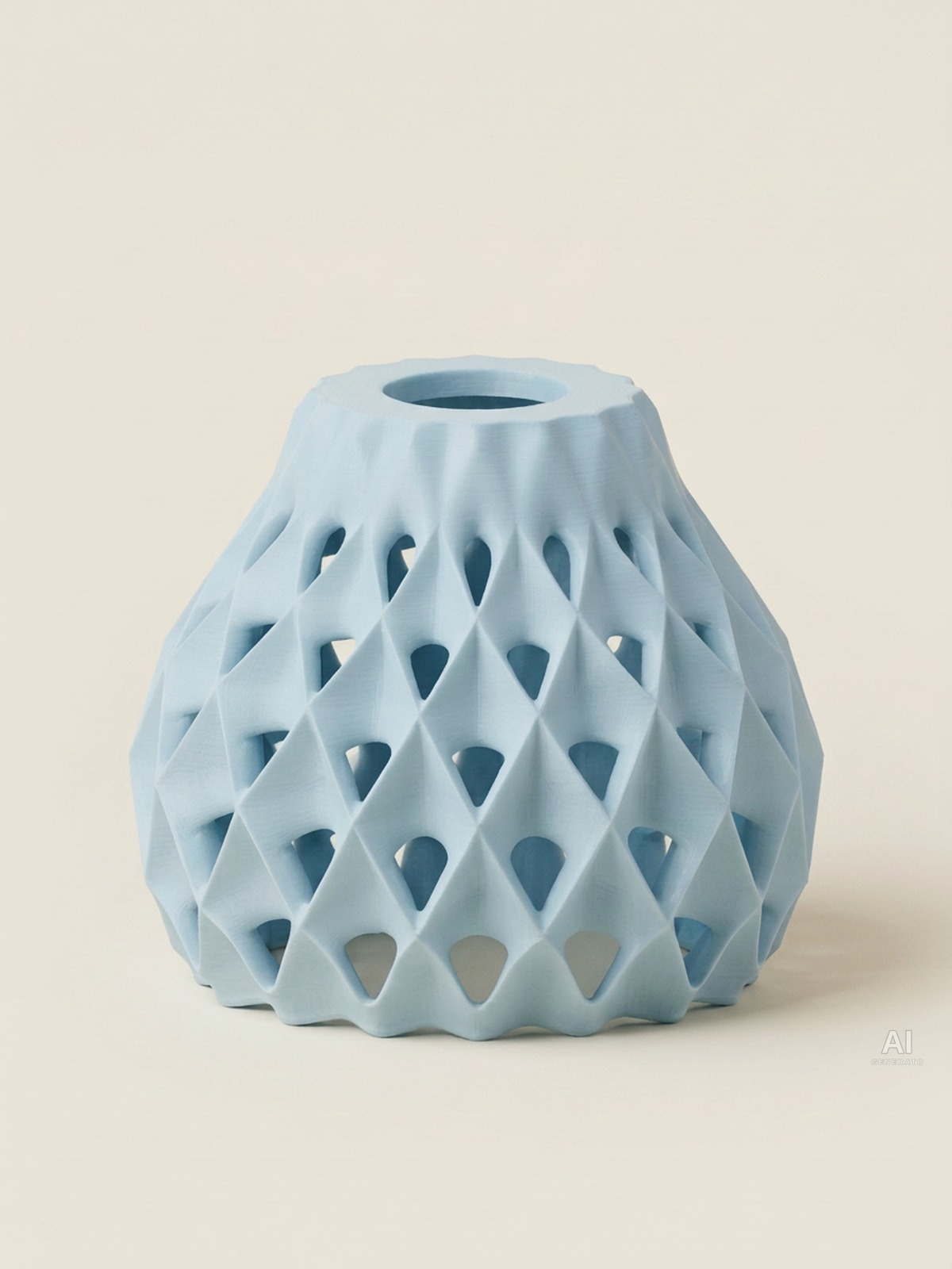 Cone – Paralume traforato a sospensione - finitura opaca - Blu Ghiaccio