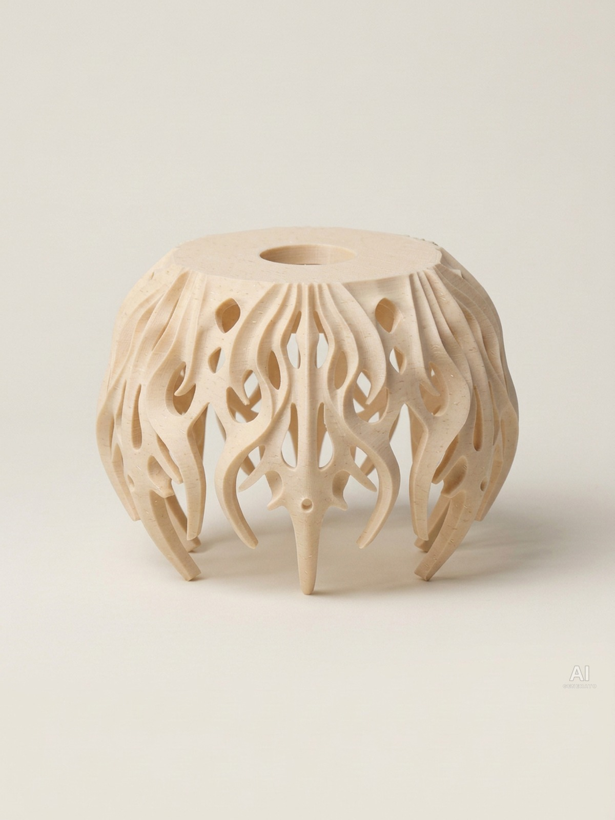 Flutter Pendant – Paralume ramificato - effetto legno - Legno Rovere