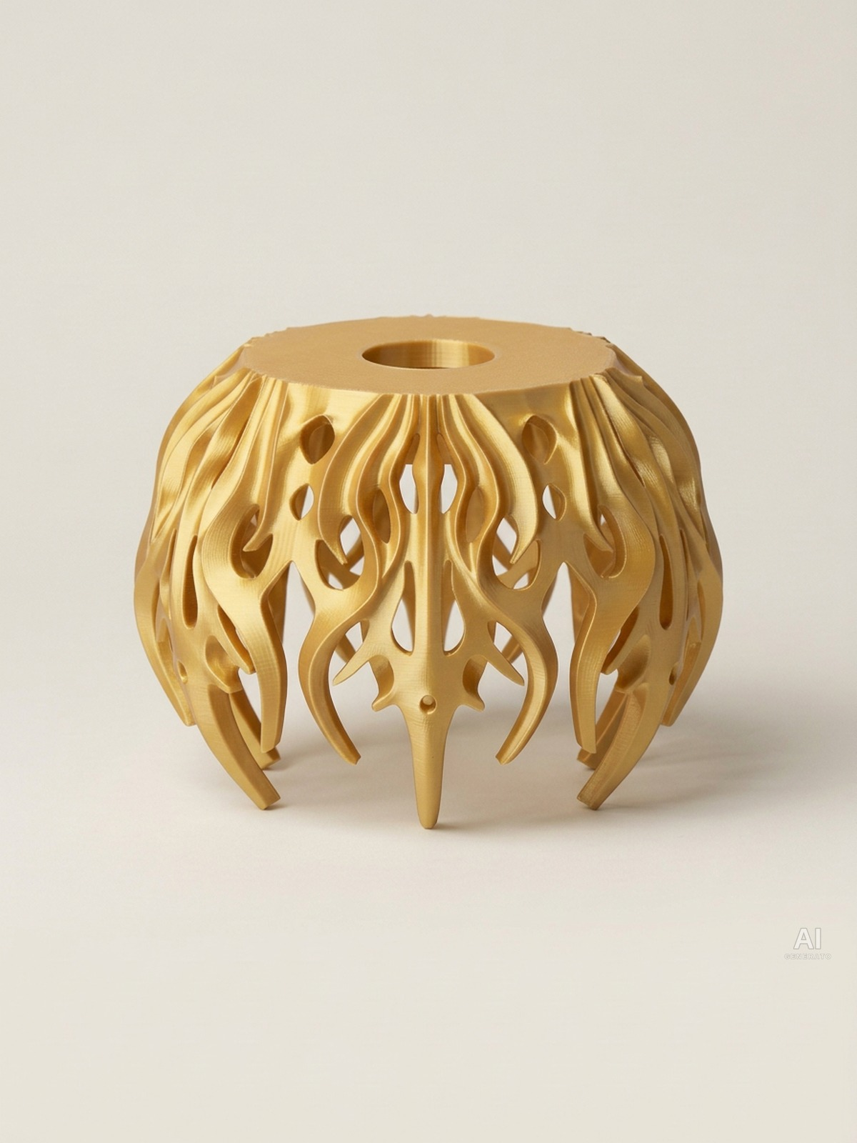 Flutter Pendant – Paralume ramificato - effetto seta - Oro Silk