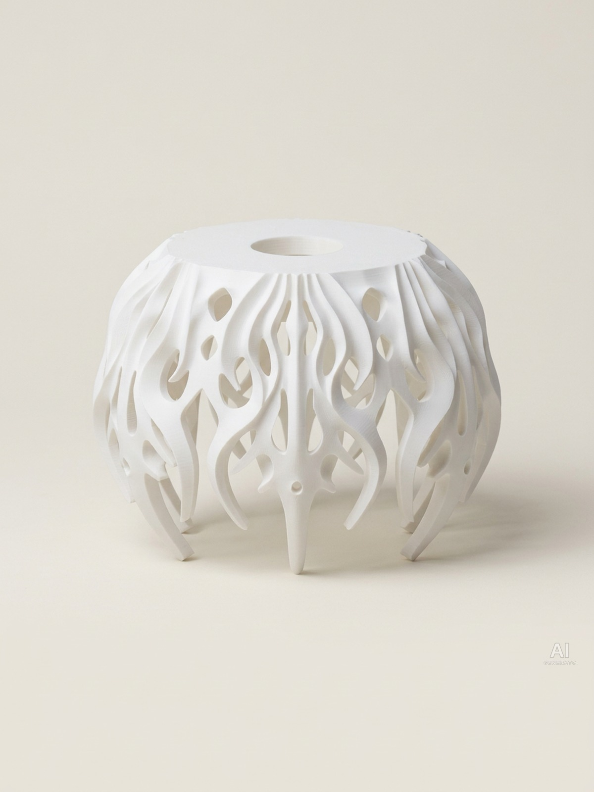Flutter Pendant – Paralume ramificato - finitura lucida - Bianco