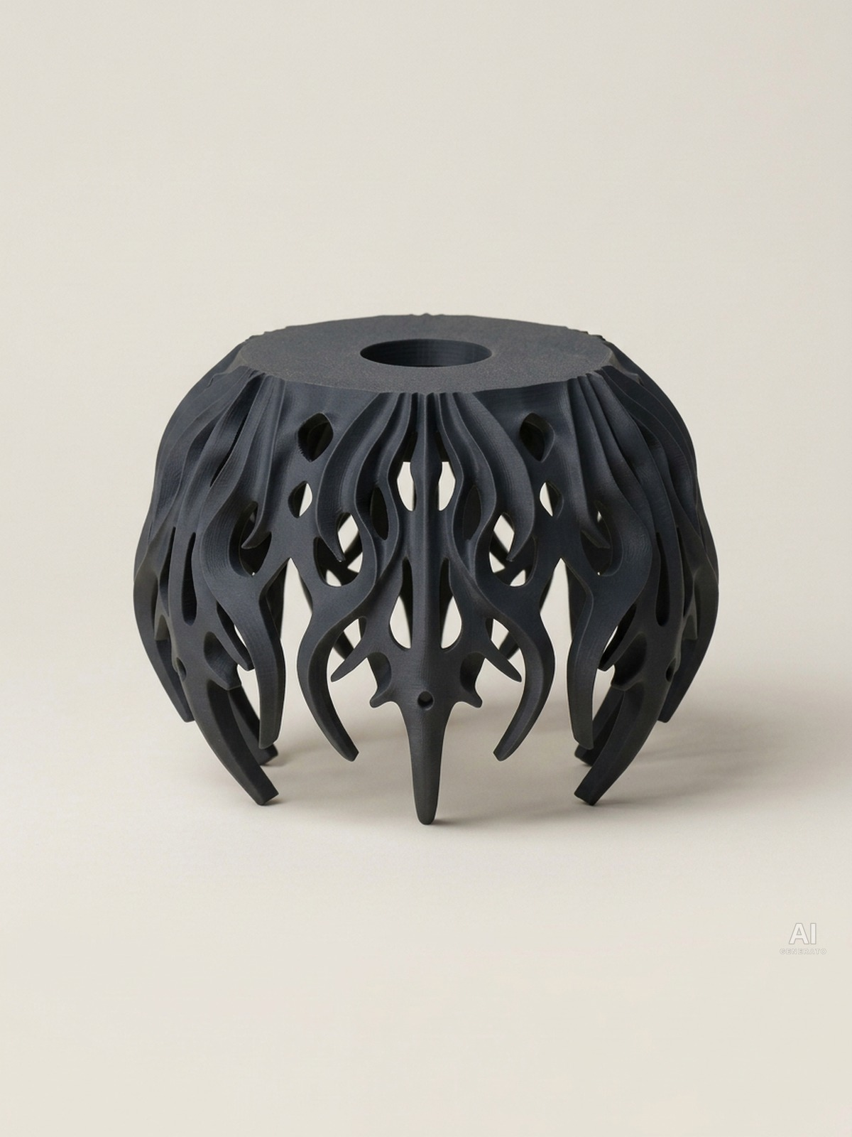 Flutter Pendant – Paralume ramificato - finitura opaca - Carbone