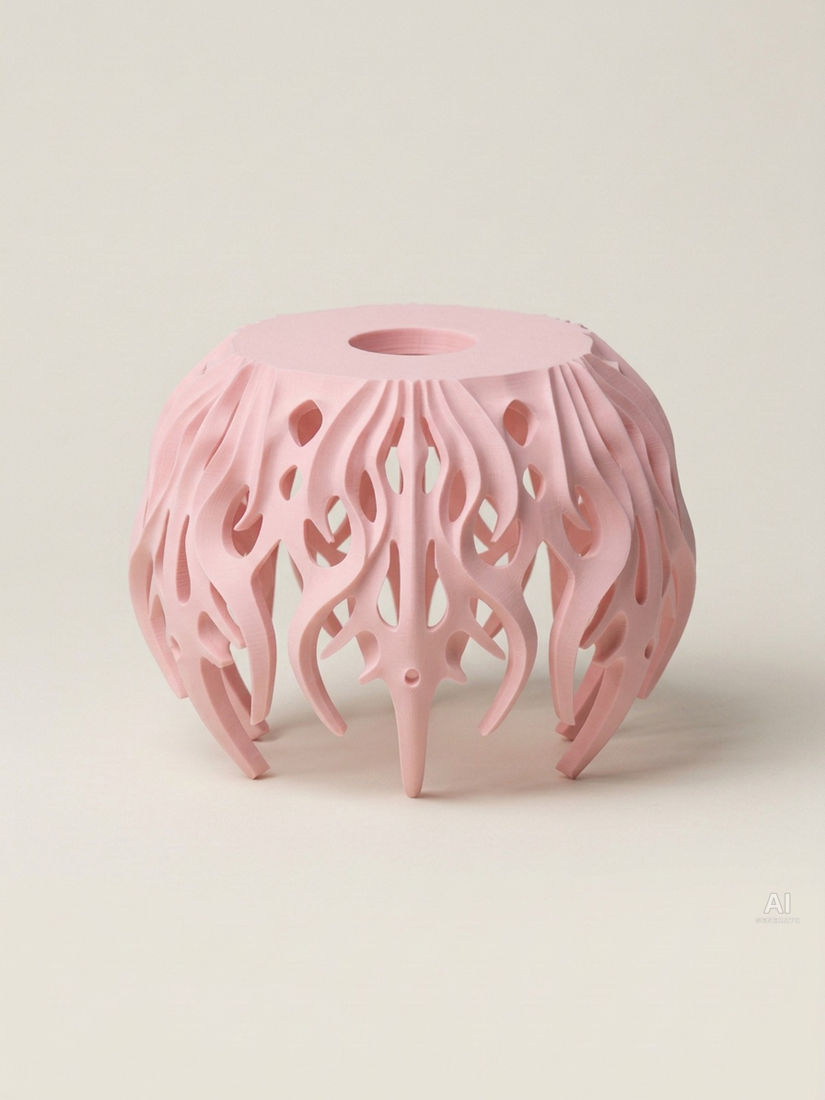 Flutter Pendant – Paralume ramificato - finitura opaca - Rosa Sakura