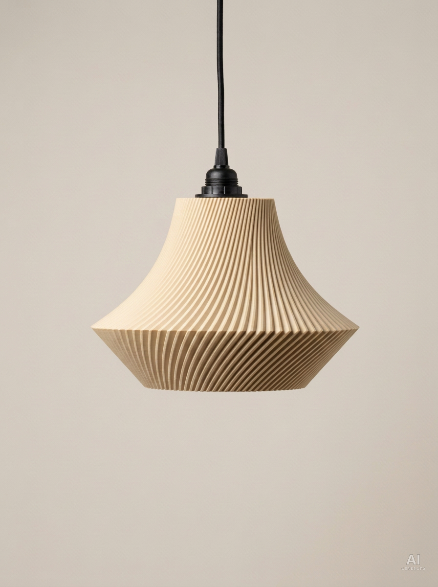 Funga – Lampada paralume – stampata in 3D - finitura opaca - Caramello