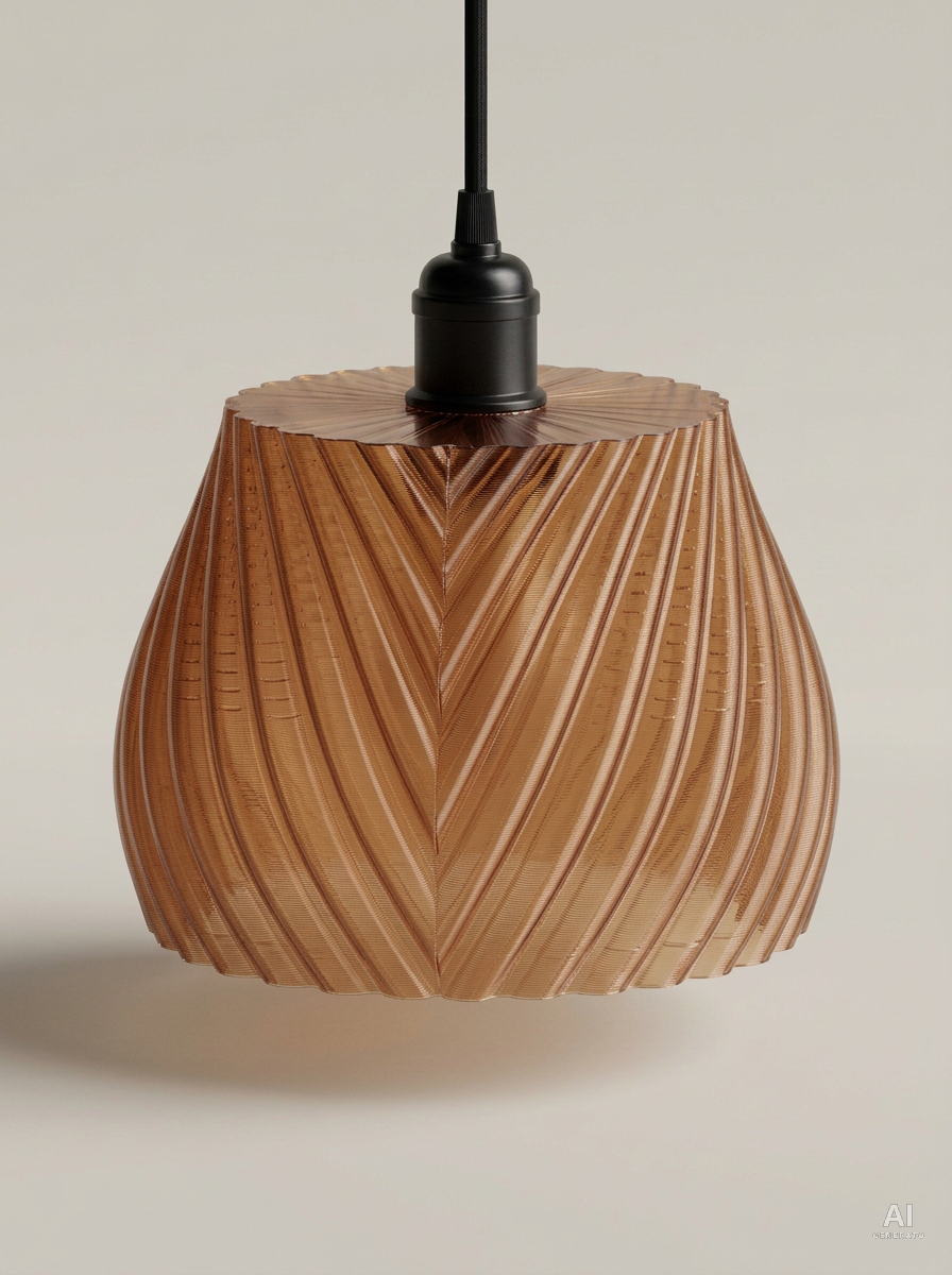 Sweep — Paralume a sospensione design - trasparente - Marrone Traslucido