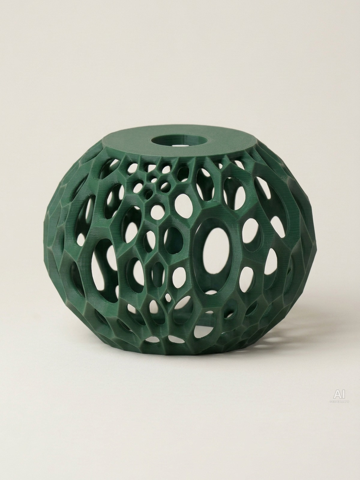 Virus 02 – Paralume a celle sfaccettate - finitura opaca - Verde Scuro